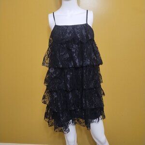 NWT Item Ditto Strappy Tiered Lace Mini Dress S Whimsygoth Witchy